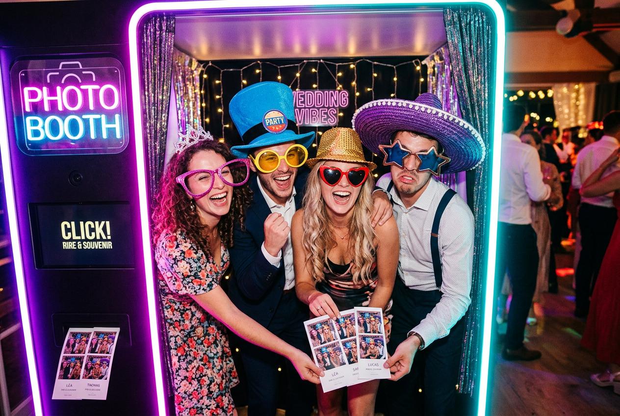Photobooth mariage avec amis